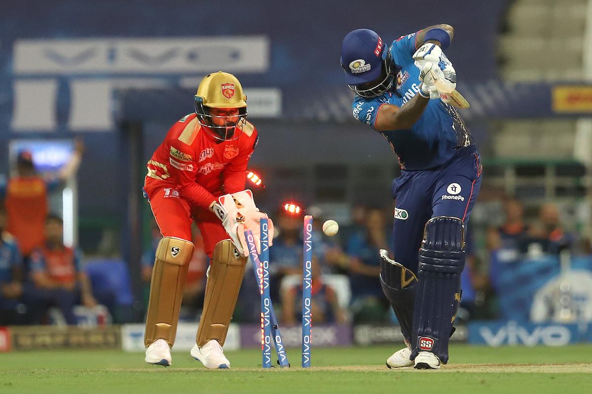 Suryakumar Yadav is bowled by Ravi Bishnoi