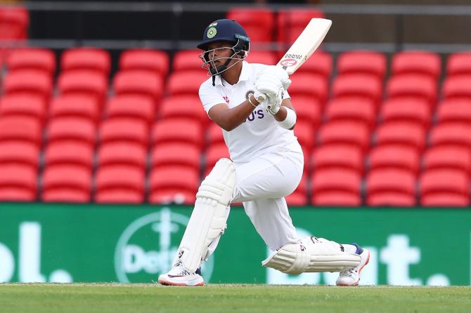 Shafali Verma scored 31 off 64 balls before being dismissed by Sophie Molineux.