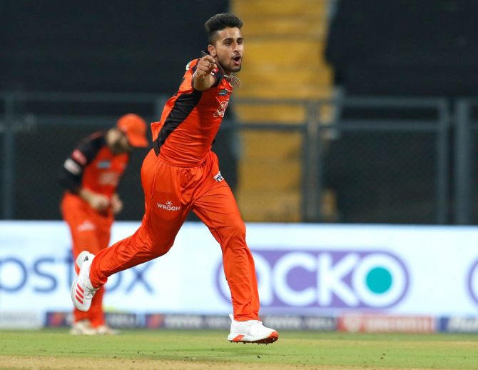 Umran Malik, who has picked 15 wickets so far, has bowled the fastest delivery -- 157 kmph -- in the current IPL.