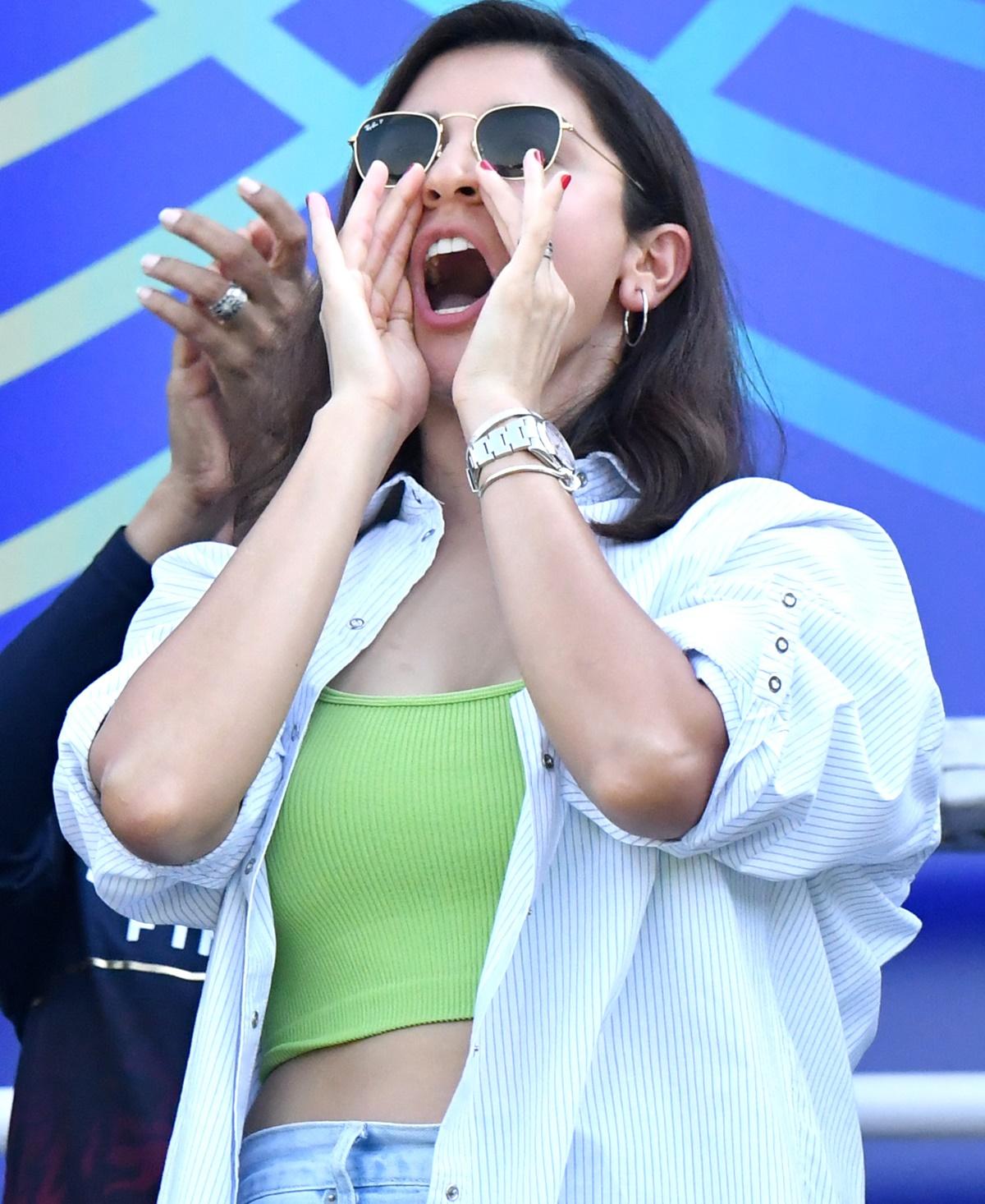 IPL 2022: Anushka Cheers Her Lungs Out For Kohli - Rediff.com