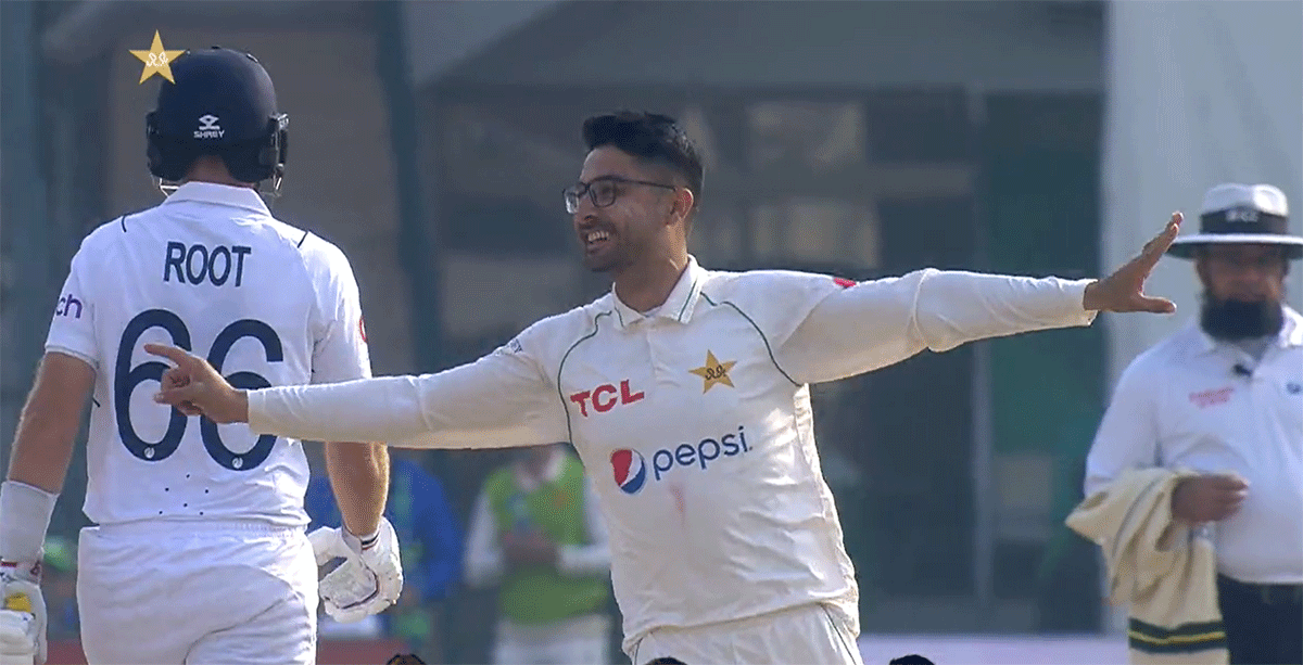 Debutant Abrar Ahmed finished with a match haul of 11 wickets