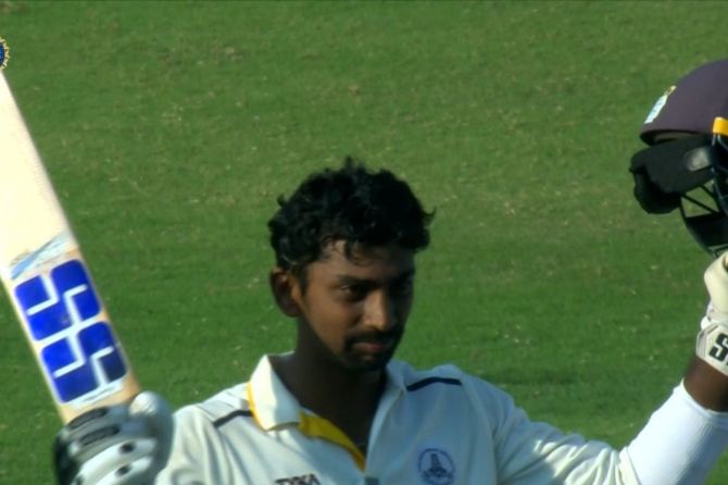 Tamil Nadu's N Jagadeeshan (116) was one of the three batters who scored a century to help the team put on a mammoth 510 in their first innings against Hyderabad on Thursday.