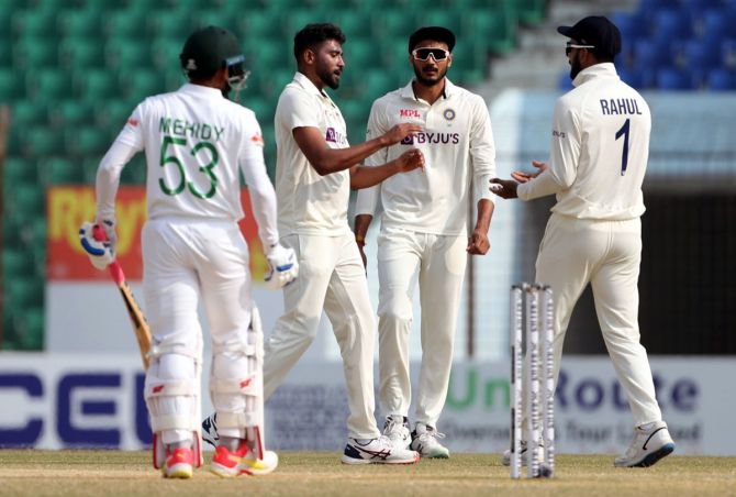  India thrash Bangladesh in first Test at Chattogram