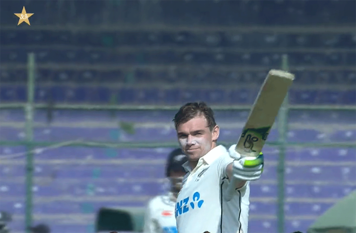 NZ take small lead in Karachi after Latham, Williamson tons