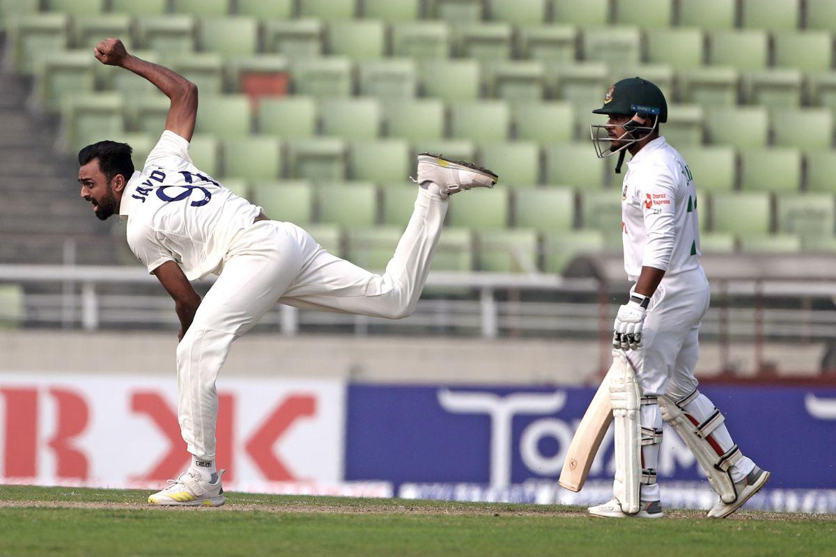 India's Jaydev Unadkat in action