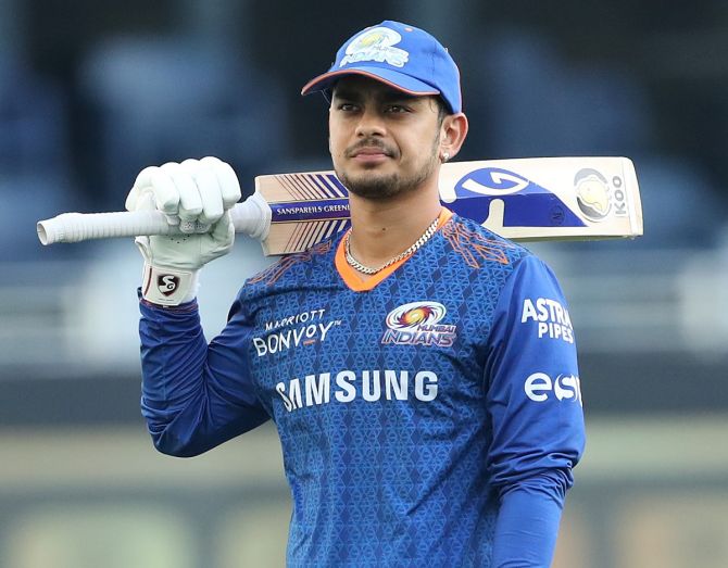 Ishan Kishan has scored 370 runs from 13 matches at an average of 30.83, with the help of three half-centuries this IPL season. 