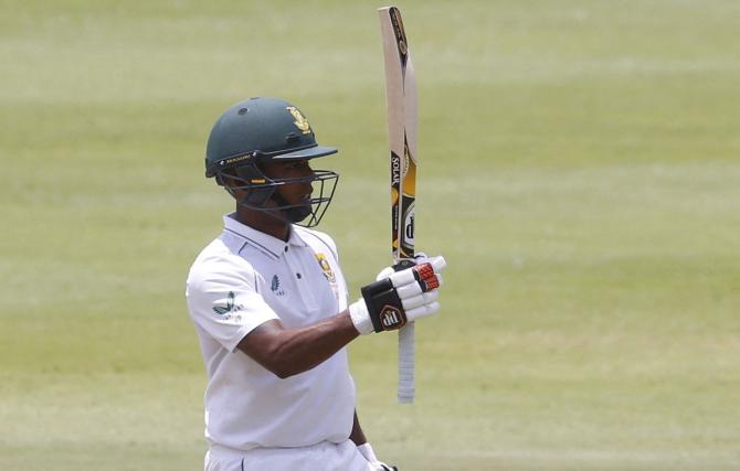 Keegan Petersen celebrates his half-century.