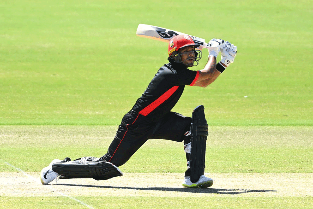 Playing for Melbourne Renegades, Unmukt Chand made his BBL debut against Hobart Hurricanes on Tuesday