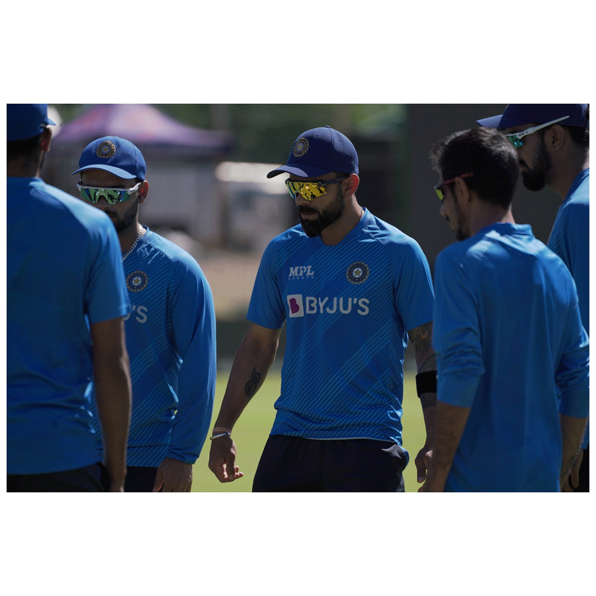 Virat Kohli at a training session