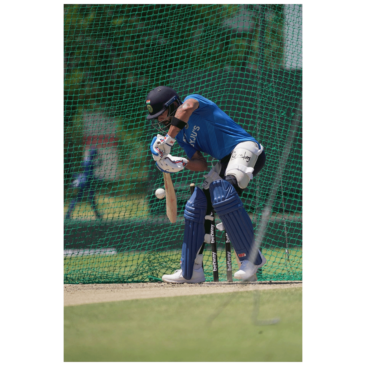 Virat Kohli bats in the nets on Tuesday, ahead of the 1st ODI vs South Africa