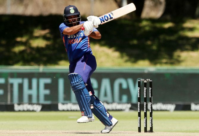 Shardul Thakur's unbeaten 40 off 38 balls boosted India's total considerably. 