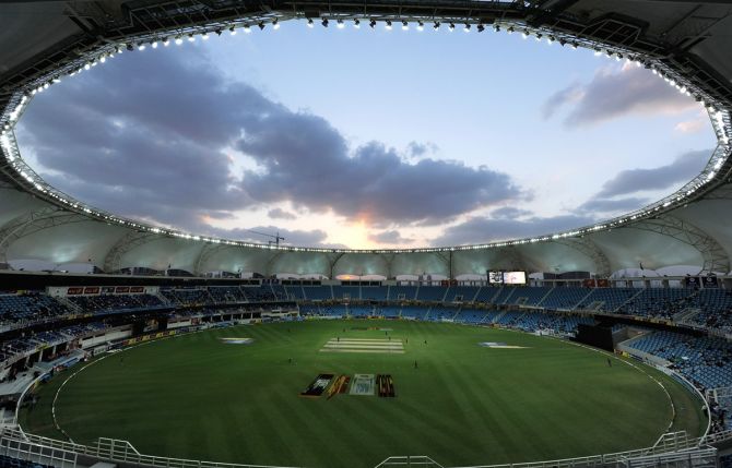 A general view of the Dubai International Stadium, in the United Arab Emirates. 