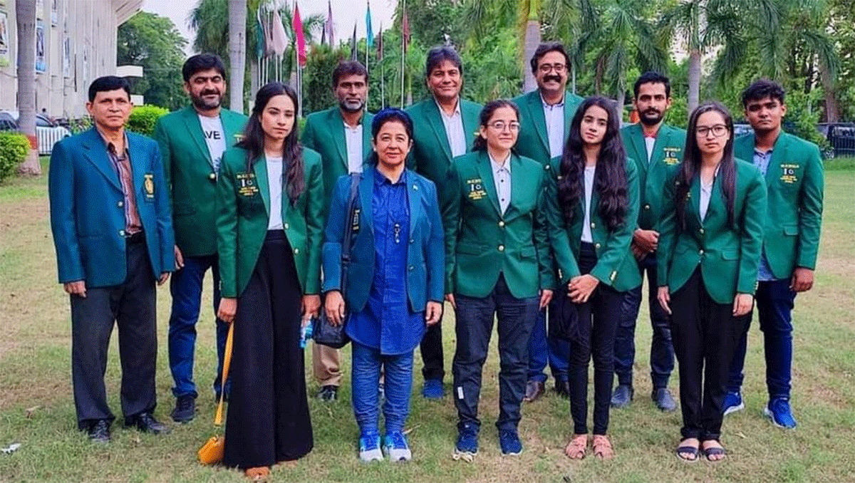 The Pakistan team arrived at the Chess Olympiad on Wednesday