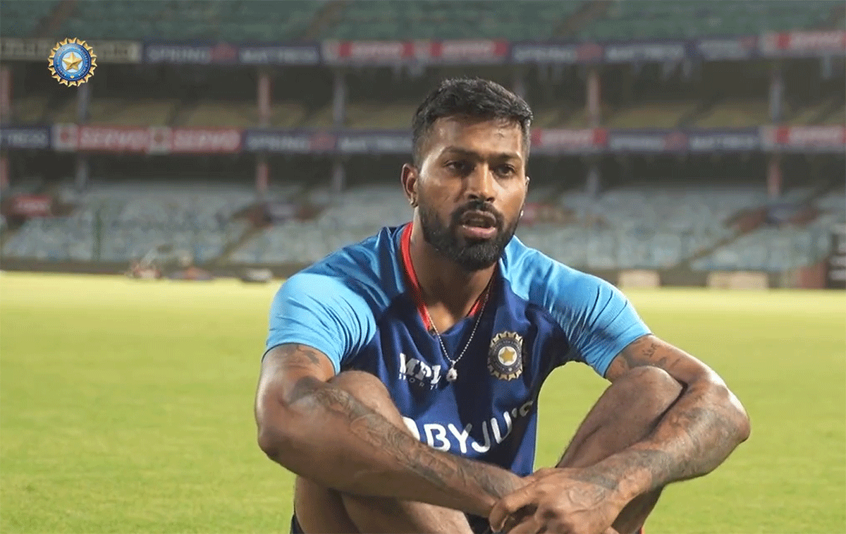 For me, World Cup is the goal, this is the right platform to get into the rhythm and a lot of cricket is going to come back-to-back, Hardik Pandya said,