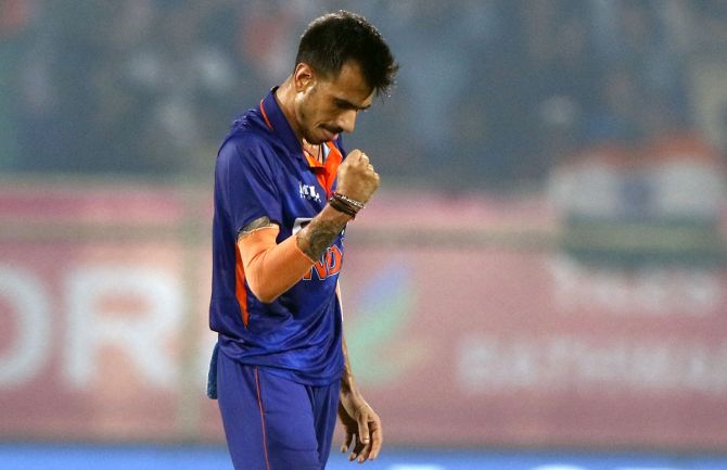 Yuzvendra Chahal, who was awarded the Player of the Match for his sensational spell, said he bowled to "his strengths."