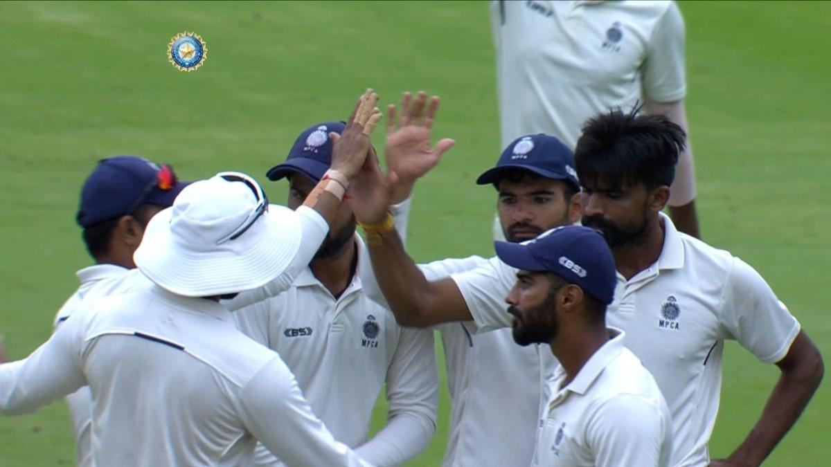 MP bowlers celebrate