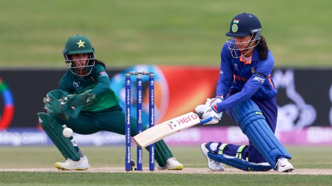 Smriti Mandhana had hit a 75-ball 52 in India's opening women's ODI World Cup match against Pakistan on Sunday.