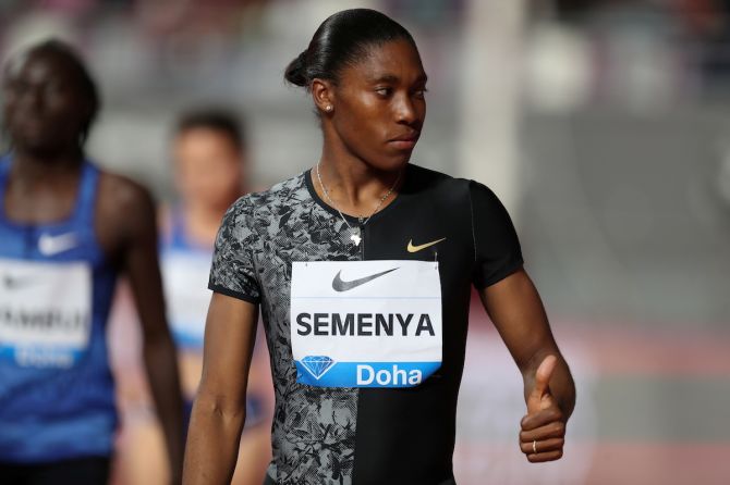 The new rules will impact transgender athletes like double Olympic 800 metres champion Caster Semenya  