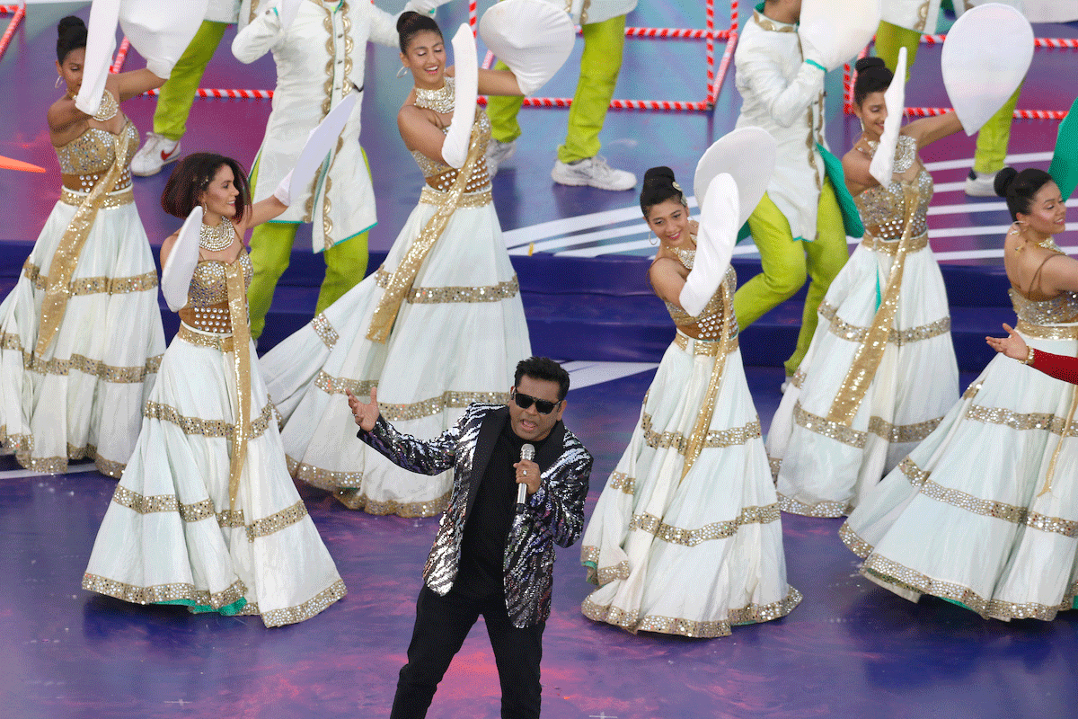 AR Rahman performs