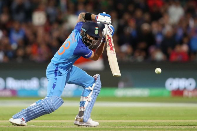 Virat Kohli of India during the ICC Men's T20 World Cup match between India and Bangladesh