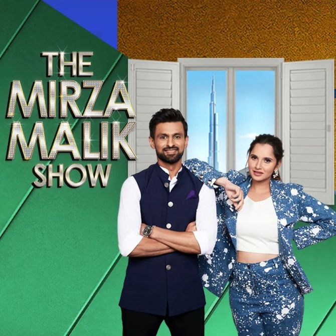 The two athletes came together for Pakistani reality TV show -- The Mirza Malik show -- where they played hosts, interviewing Pakistani celebrities.