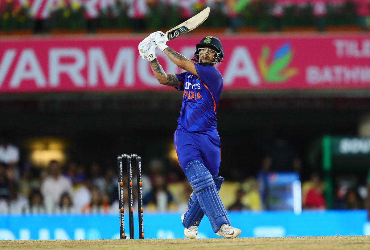 Ishan Kishan hits a six