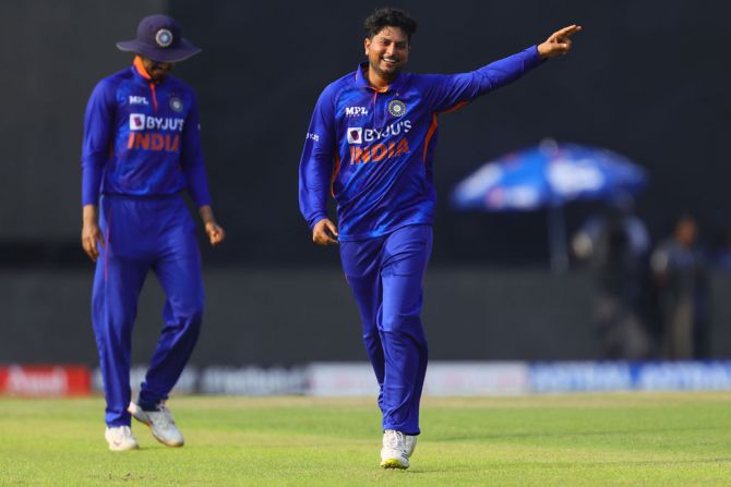 Kuldeep Yadav finished with figures of 4 for 18 in the 3rd ODI against South Africa on Tuesday 