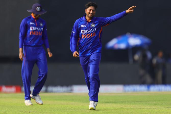 Kuldeep Yadav finished with figures of 4 for 18 in the 3rd ODI against South Africa on Tuesday 