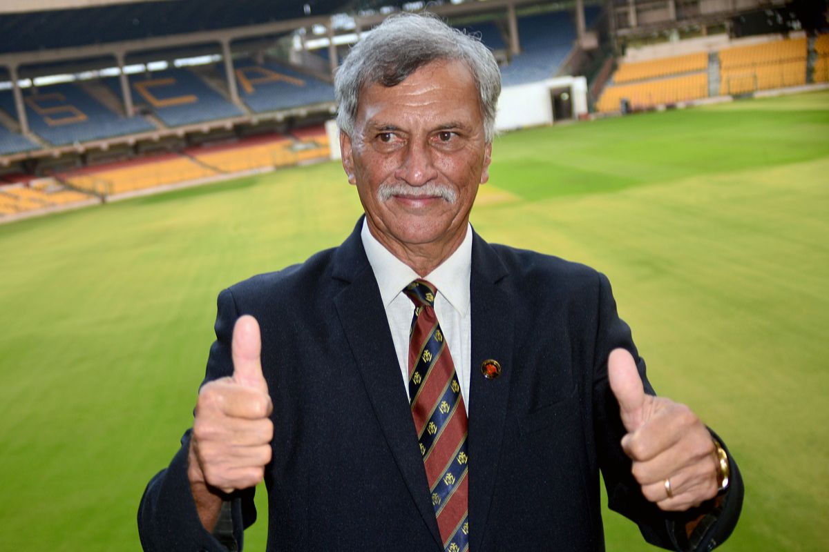 Roger Binny at Chinaswamy Stadium