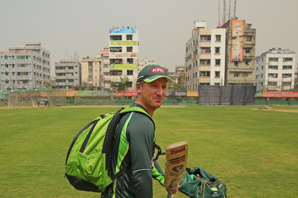 Brad Haddin after a net session