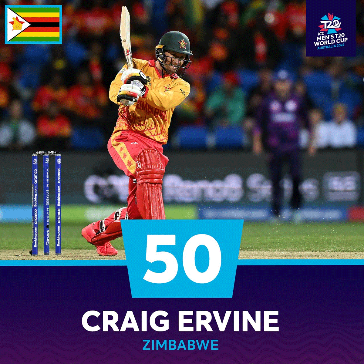 Captain Craig Erwine top-scored with 54 as Zimbabwe chased down 133 for victory