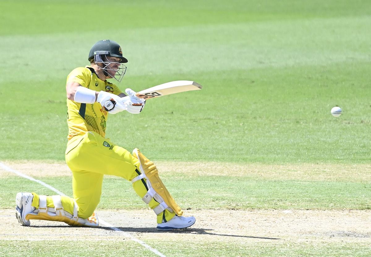 David Warner scored a counter-attacking 94 from 96 balls.