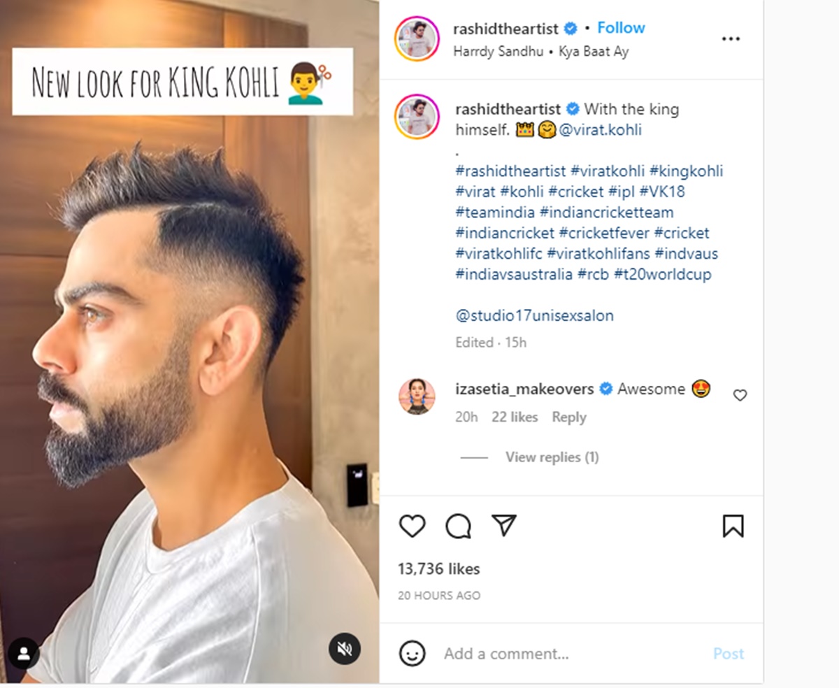 Virat Kohli Welcomes New Year With New Hair Cut, Gets Mixed Response On  Insta - TIME8