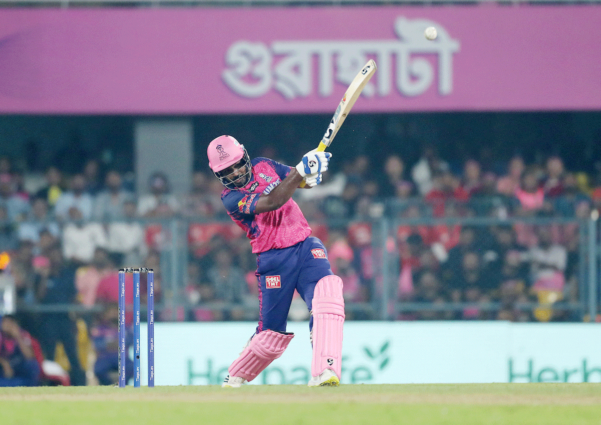 Captain Sanju Samson top-scored for Rajasthan with 42 before perishing