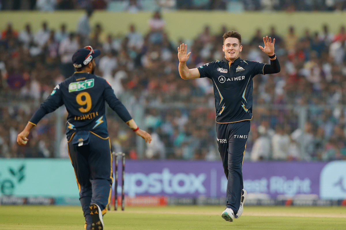 Joshua Little's brilliant spell of 2 for 25 choked KKR in the middle overs
