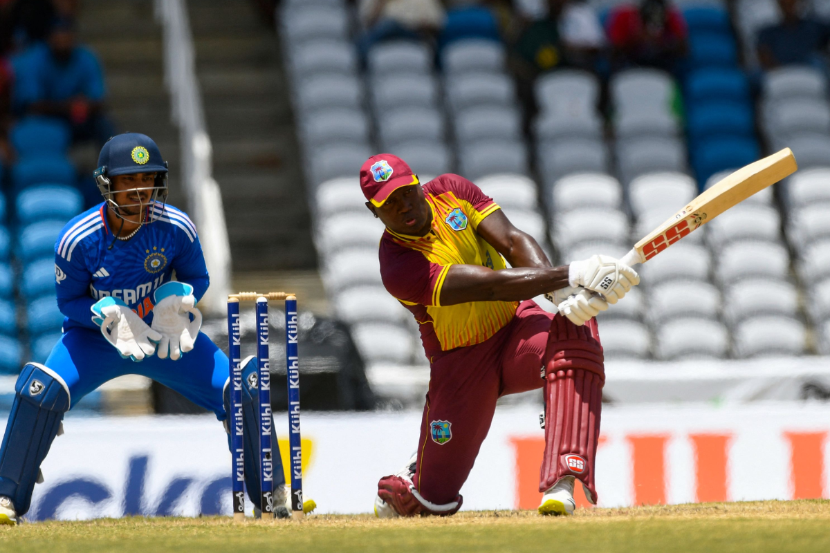 West Indies captain Rovman Powell hit a 32-ball 48 in the opening T20I in Tarouba on Thursday