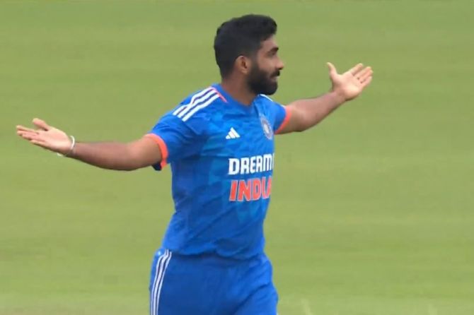 Jasprit Bumrah took two wickets in his return to international cricket with figures of 2 for 24 against Ireland in Malahide on Friday