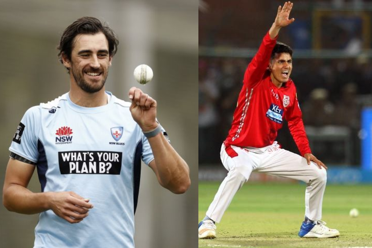 Mitchell Starc and Mujeeb-ur-Rehman