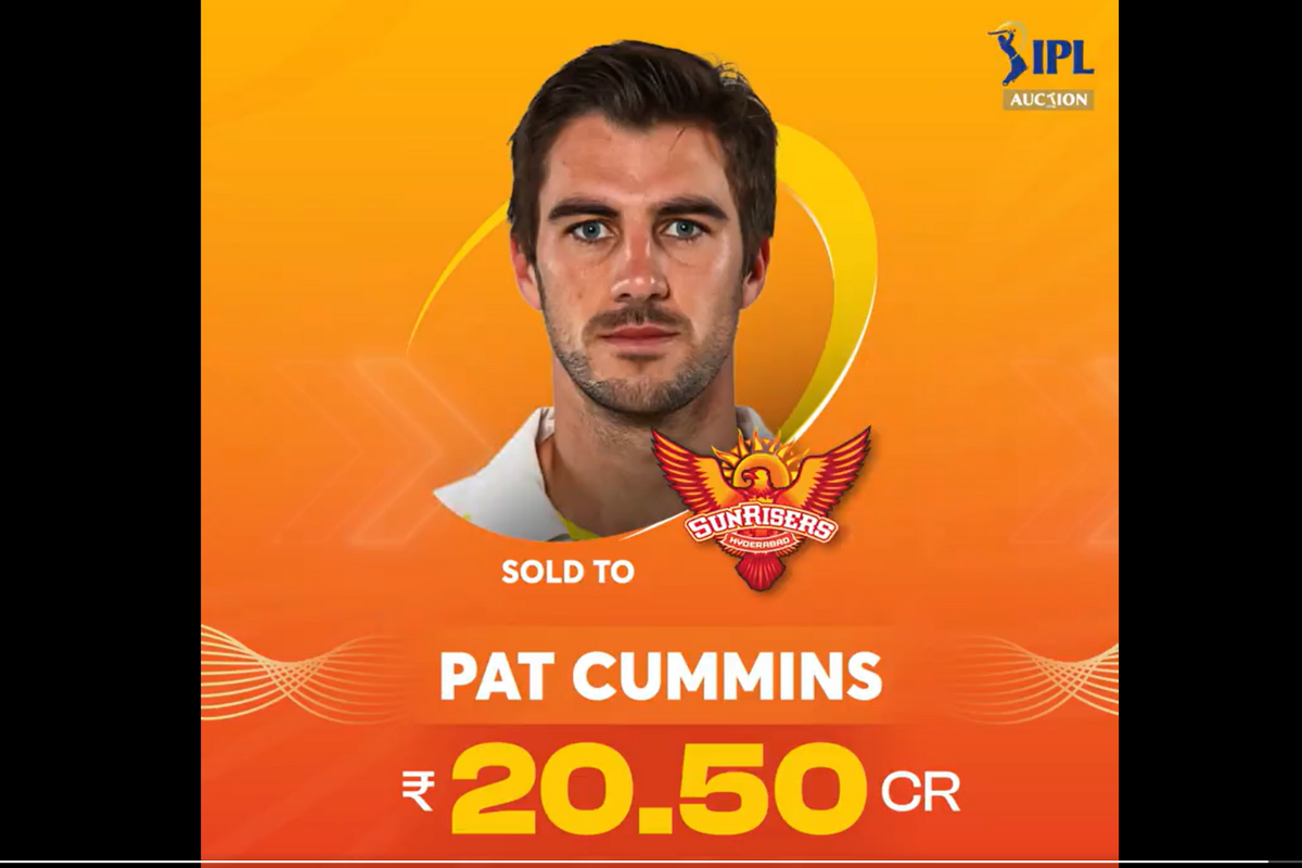 IPL's record buy, Cummins 'pumped to join SRH'