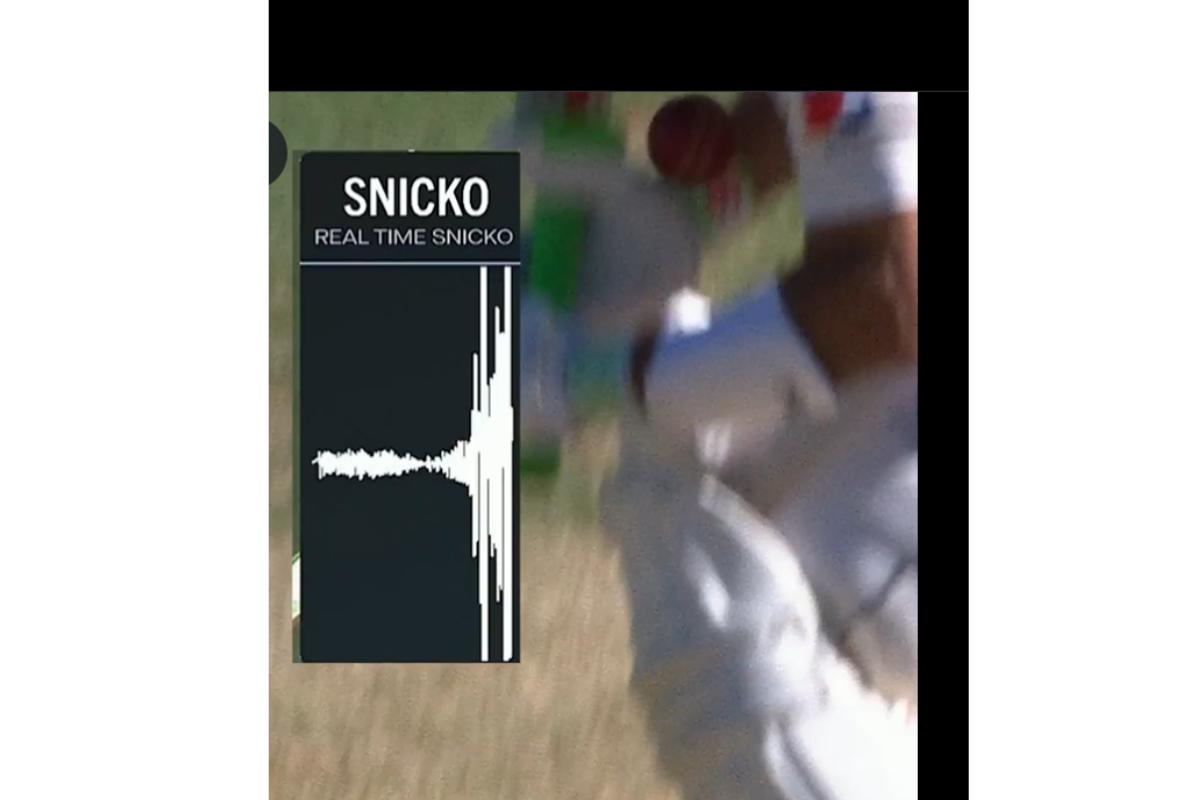 Replays and the ‘Snickometer' showed a spike on it when the ball was just above the wrist of Rizwan.