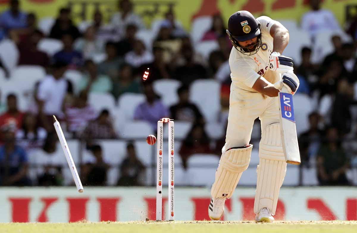 PHOTOS: Rohit Hits Century; India Dominate Day 2 - Rediff Cricket