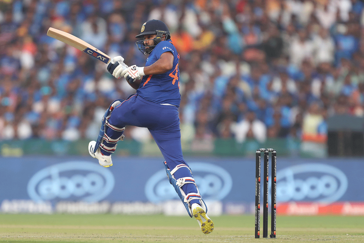 Rohit Sharma hit a half-century