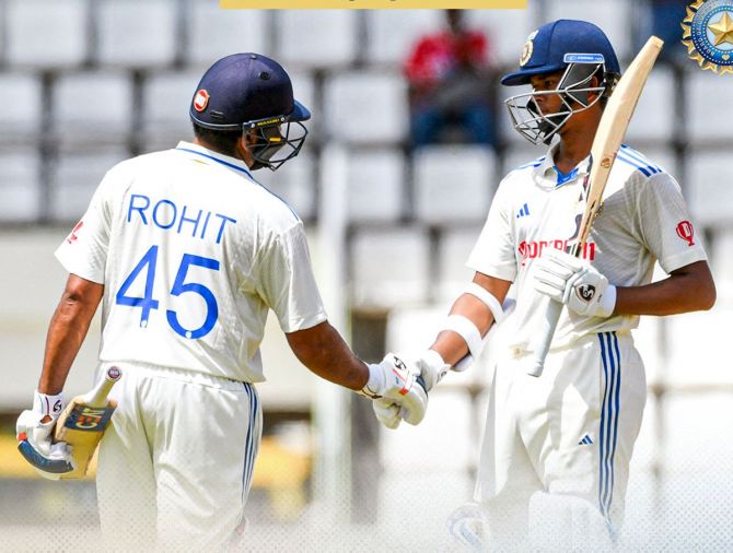 Both, Rohit Sharma and Yashasvi Jaiswal scored centuries in the opening Test against West Indies in Dominica last week to climb ranking charts