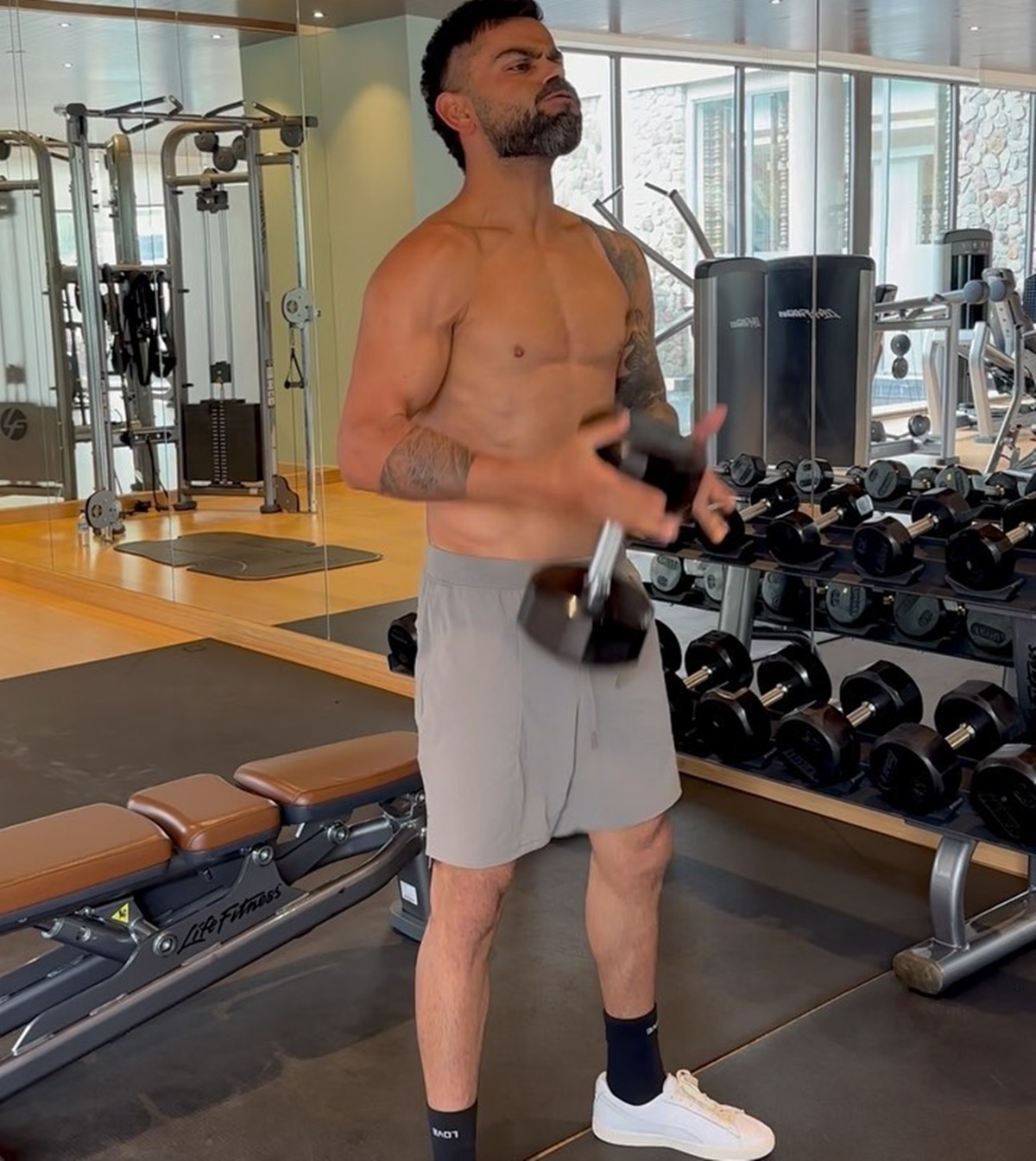 India In The West Indies: SEE: Shirtless Kohli's Fitness Routine ...