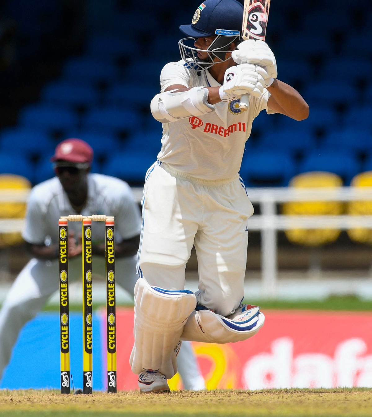 Yashasvi Jaiswal notched up a fifty in the 1st innings of the 2nd Test to follow up on his remarkable 171 on his Test debut.