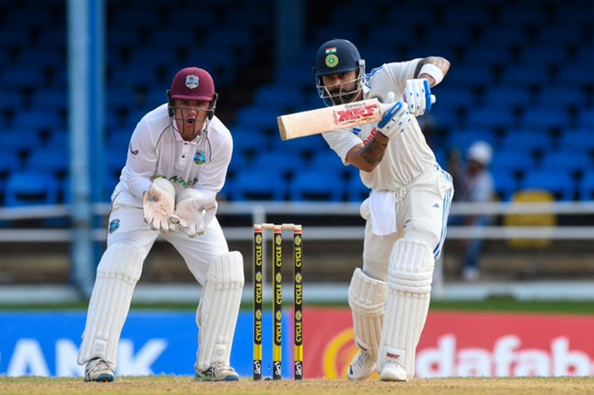 Virat Kohli was unbeaten on a solid 87 at close of play on Day 1 of the second Test against the West Indies, at Port of Spain.
