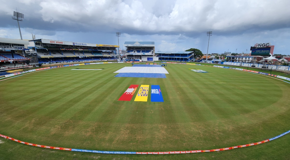 Early lunch was been taken after rain interrupted play in the first session.