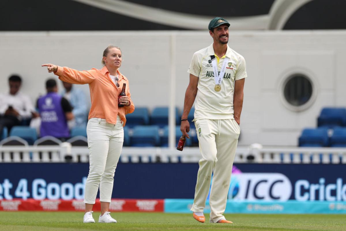 Mitchell Starc and wife Alyssa Healy