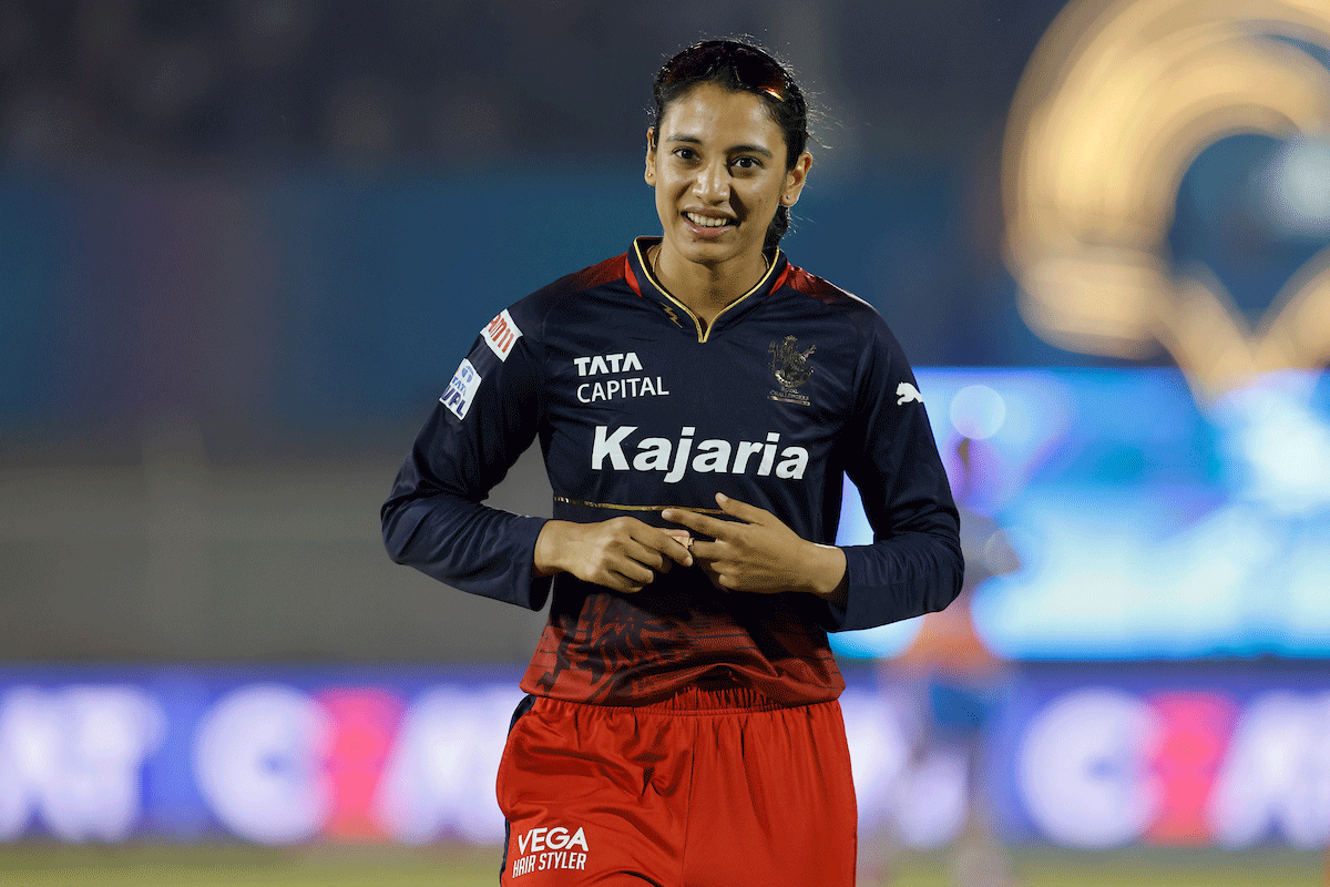 Smriti Mandhana scored a brisk 17-ball 23 before being dismissed by Haley Matthews 