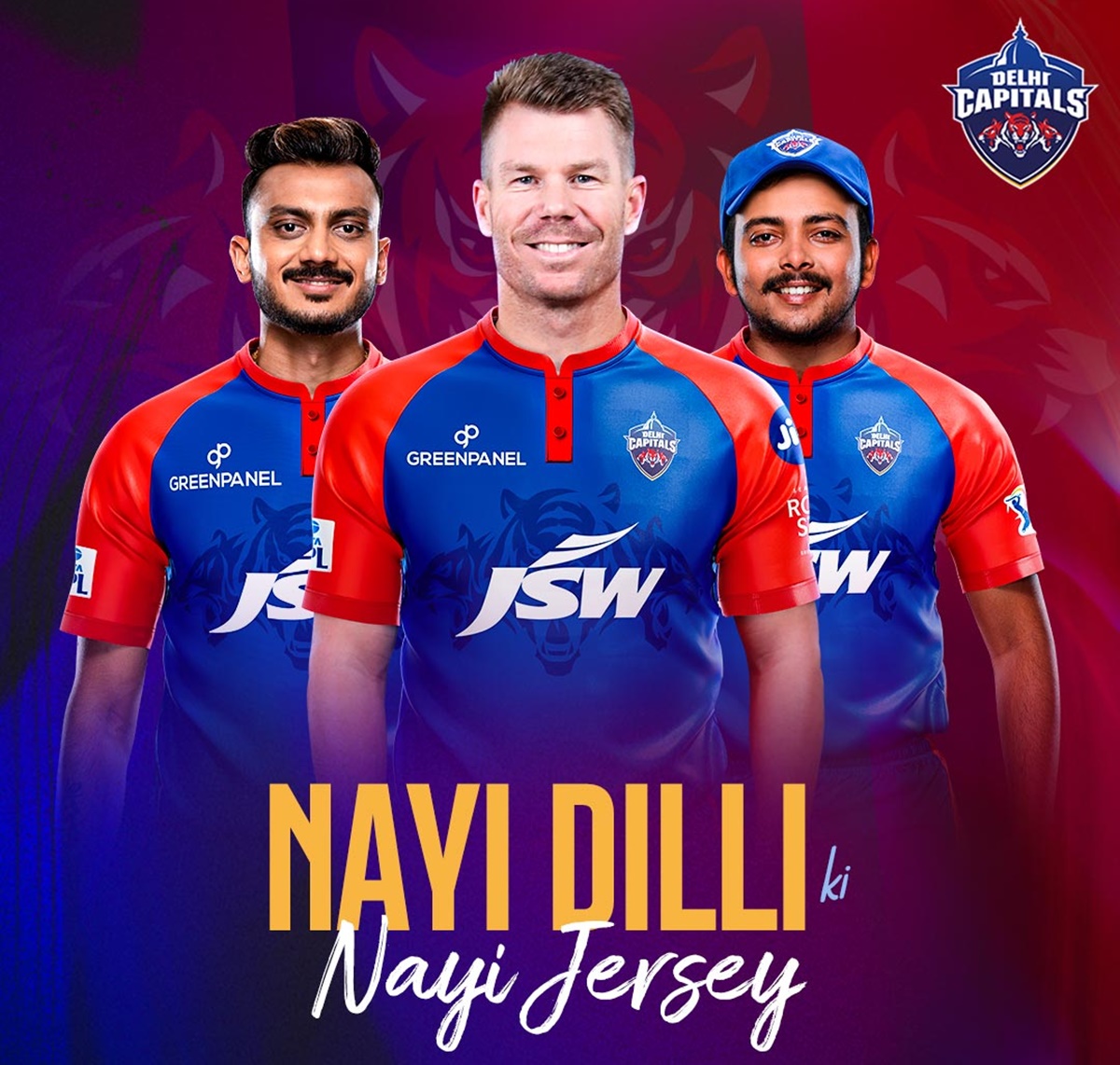 2020 Delhi Capitals DC Official Dream11 IPL Training Jersey / Shirt